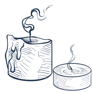 W roślin Eterze - Ikona Świeca Parafinowa